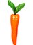 Yapay Meyve Havuç Turuncu 4X21 Cm. 1