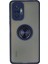 Xiaomi Redmi Note 10 Pro Kılıf Montreal Yüzüklü Silikon Kapak - Lacivert 1