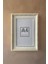 A4 Boyutunda (21X30) 2mm Kalınlığında Mat Camlı Klasik Beyaz Eskitme Altın Rengi Çerçeve 1