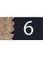Şık Aynalı Modern Kapı Numarası, Gold Renk, 6 Numaralı Tasarım 1