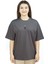 Godbunny | Gri Renk Baskılı Kadın T-Shirt | Oversize 2