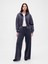 Kadın Lacivert Vintagesoft Baggy Wide-Leg Pantolon 1