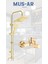 Gold Kare Duş Robotu Kare Banyo Bataryası 2'li Set 1