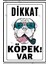 Sevimli Köpek Figürlü Duvar Süsü, Pvc Kaplama, Beyaz, A4 LS444 1