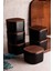 6'lı Siyah Seramik Kase Seti, Çok Amaçlı, Vakumlu Ahşap Kapak, 300 ml 3