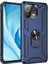 Xiaomi Mi 11 Lite Kılıf Sofya Yüzüklü Silikon Kapak - Lacivert 1