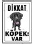Sevimli Köpek Temalı Duvar Süsü, Pvc Kaplama, A4 Boyut, Beyaz Renk 1