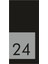 Siyah Aynalı Kapı Numarası, Modern ve Şık Tasarım, 24 No 1