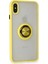 iPhone x Kılıf Montreal Yüzüklü Silikon Kapak - Sarı 2