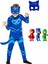 3'lü Pj Mask Mini Figür ve Çocuk Kedi Kostüm Seti, Mavi 1