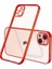 iPhone 13 Mini Renkli Kenar Şeffaf Kılıf Kamera Korumalı Silikon KILIF-(1903) 2