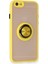 iPhone 6 Kılıf Montreal Yüzüklü Silikon Kapak - Sarı 2