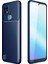 Realme C21 Kılıf Auto Focus Karbon Kapak - Lacivert 1