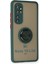 Xiaomi Mi Note 10 Lite Kılıf Montreal Yüzüklü Silikon Kapak - Yeşil 2