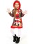 Kırmızı Noel Baba Baskılı Kapüşonlu Peluş Çocuk Elbisesi 4