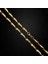 Çelik Kolye Titanyum Melon Düz Model 2 mm 60 cm Altın Sarısı Gold 3
