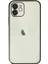 iPhone 12 Kılıf Lensli Silikon - Siyah 1