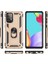 Samsung Galaxy A33 5g Kılıf Sofya Yüzüklü Silikon Kapak - Gold 3