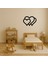 Romantik Kalp Desenli Mdf Dekor Tablosu - TOA7067-5203 3