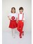 Kırmızı 23 Nisan ve Özel Günler Için Ikili Gösteri Kostümleri Seti 1