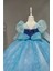Mavi Elsa Elbise, Pelerinli Kostüm, Çocuk ve Yetişkin Için Neşeli Tasarım 2