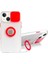 Ally iPhone 13 6.1 Inç Kılıf Sürgülü Kamera Lens Korumalı Yüzük Standlı Silikon KILIF-(1903) 1