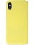 iPhone x Kılıf First Silikon - Sarı 1