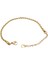 Çelik Bileklik Ince Burgu Zincir Model Kalınlık 0.2 mm 17 cm Ayarlanabilir 6 cm Altın Sarısı (Gold) 5
