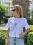 Önü Taşlı Beyaz Tshirt 1