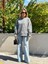 Yıkamalı Kumaş Gri 3 Iplik Sweatshirt 2