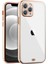 iPhone 11 Pro 5.8inç Gold Çerçeve Kamera Korumalı Silikon Bumper KILIF-(1903) 2