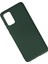 Samsung Galaxy S20 Plus Kılıf Nano Içi Kadife Silikon - Koyu Yeşil 3