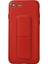iPhone 7 Kılıf Coco Deri Standlı Kapak - Kırmızı 1