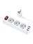 Hoco Ns2 3&#039;LÜ Priz 3 USB 4000W 1.8 Metre Şarj Uzatma Kablosu Akım KORUMALI-(1903) 1