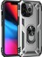 iPhone 13 Pro Max Kılıf Sofya Yüzüklü Silikon Kapak - Gümüş 1