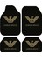 Lüx Marka Desenli Dekoratif 4'lü Oto Paspas Takımı Tüm Araçlara Uygun Leke Tutmaz Makinede Yıkanabilir 1