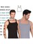 Erkek Ince Askılı Fitilli Slim Fit Kaşkorse Atlet 6 Adet Beyaz Siyah Gri Melanj Renkli 2