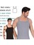Erkek Ince Askılı Fitilli Slim Fit Kaşkorse Atlet 6 Adet Beyaz Siyah Gri Melanj Renkli 3