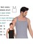 Erkek Ince Askılı Fitilli Slim Fit Kaşkorse Atlet 6 Adet Beyaz Siyah Gri Melanj Renkli 4