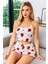 Çilek Desenli Şortlu Pijama Takımı 2