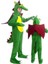 Yeşil Ejderha Kostümü Model-1, Eğlence ve Hayal Dünyasına Renk Katar. 2