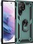 Samsung Galaxy S21 Ultra Kılıf Sofya Yüzüklü Silikon Kapak - Yeşil 1
