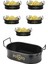 Mini Oval Patates ve Cips Sunumluk Seti, 21 Cm, 6'lı, Şık ve Kullanışlı Tasarım 1