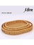 Haki 3'lü Rattan Oval Tepsi Seti, Şık ve Doğal Dekoratif Ürün. 1
