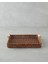 Şık Plastik Rattan Tepsi 26X26X3 Cm, Doğal Kahverengi, Ev Dekorasyonu Için Ideal 3