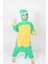 Çocuklar Için Yeşil Dinozor Temalı Eğlenceli Kigurumi Kostüm 1