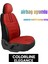 Tofaş Fiat Albea 2002–2012 Colorline Elegance Serisi Deri Kırmızı Siyah Koltuk Kılıfı 2