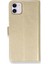 iPhone 12 Mini Kılıf Trend S Plus Kapaklı Kılıf - Gold 1