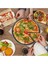3'lü Emaye Yuvarlak Pizza Fırın Tepsi Seti, Siyah, 32-34-36 cm 5