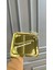 2 Adet Metal Gold Tek Kişilik Çay Kahve Sunum Tepsisi, Şık ve Kullanışlı Set 2